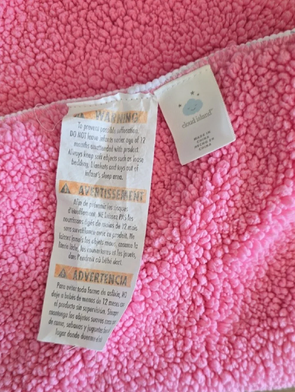 cloud island Floral Baby Blanket - Pink, Yellow, Green, Blue